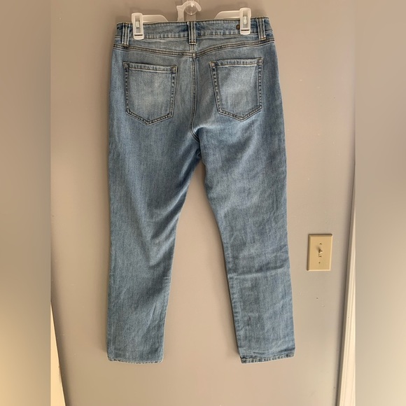 Cabi Womens Jeans 10 High Waist Straight Leg Light Wash Cotton Pockets Casual - Picture 6 of 10